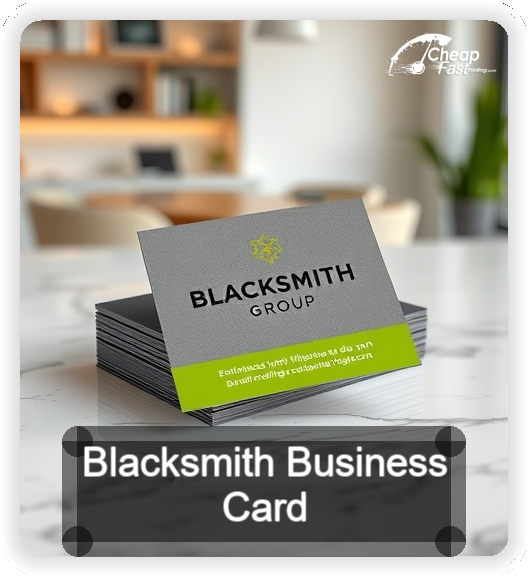 Blacksmith business card design sample