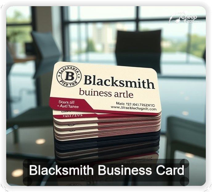 Blacksmith business card design sample