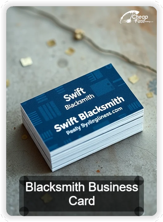 Blacksmith business card design sample