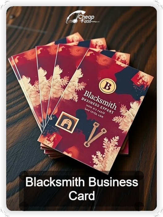 Blacksmith business card design sample