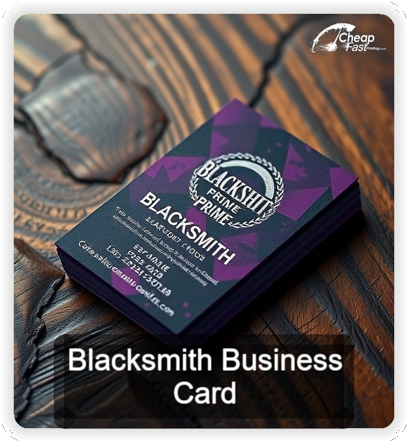 Blacksmith business card design sample