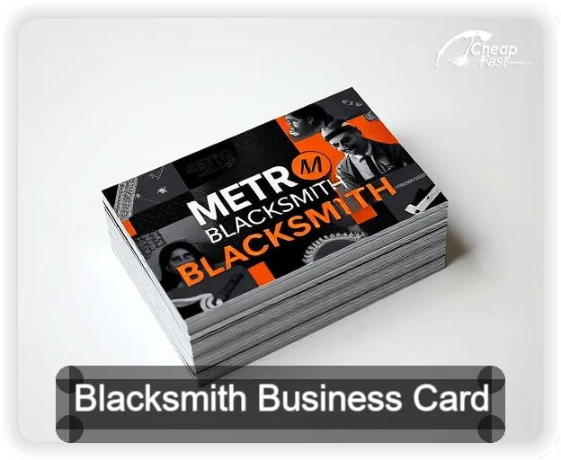 Blacksmith business card design sample