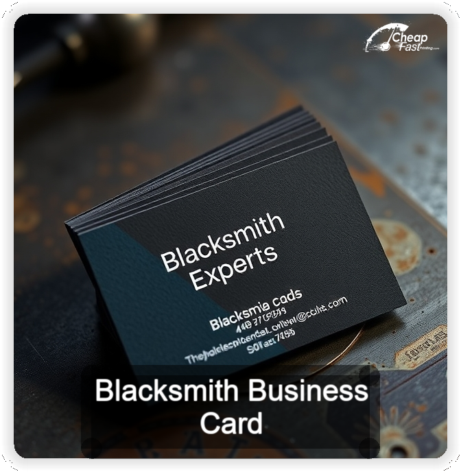Blacksmith business card design sample