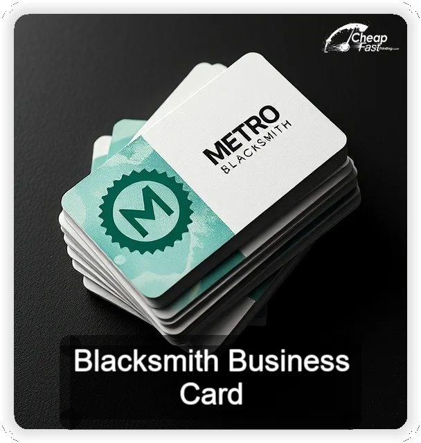 Blacksmith business card design sample