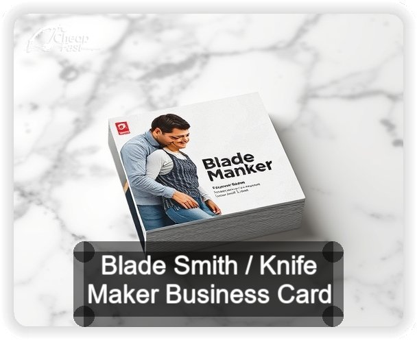 Blade Smith Knife Maker business card design sample