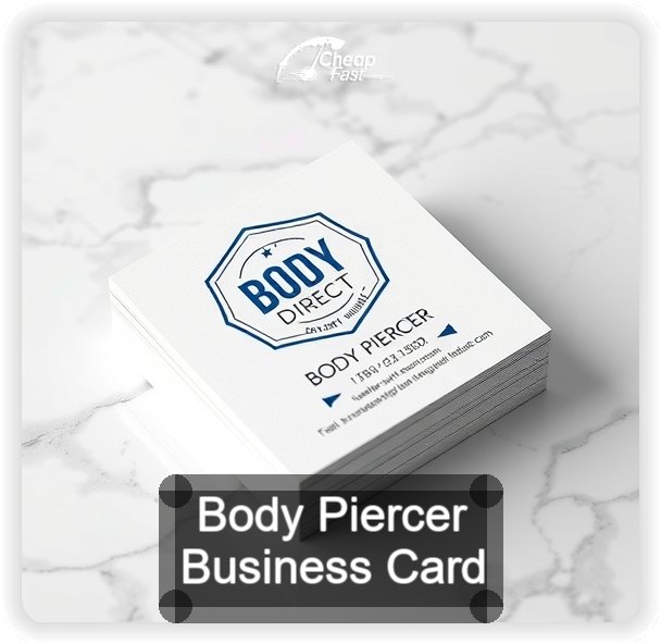 Body Piercer business card design sample