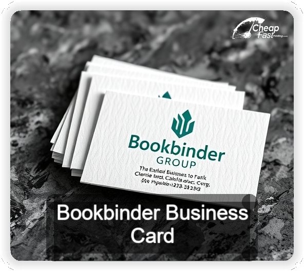 Bookbinder business card design sample
