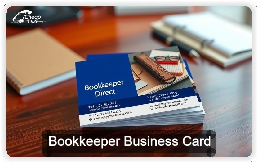 Bookkeeper business card design sample