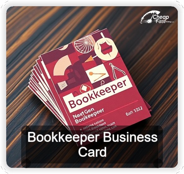 Bookkeeper business card design sample