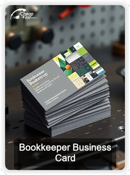 Bookkeeper business card design sample