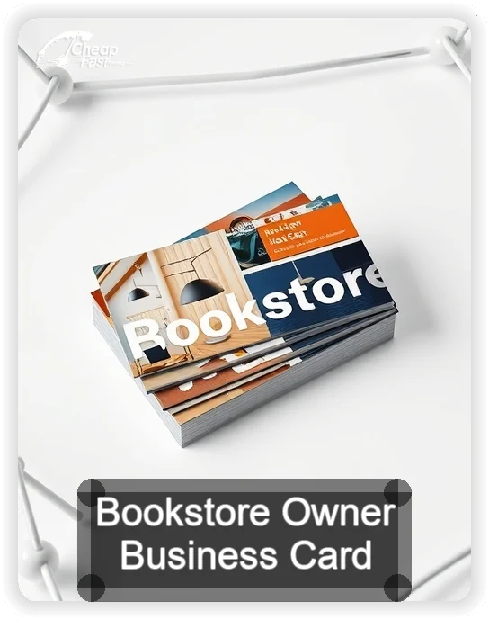 Bookstore Owner business card design sample