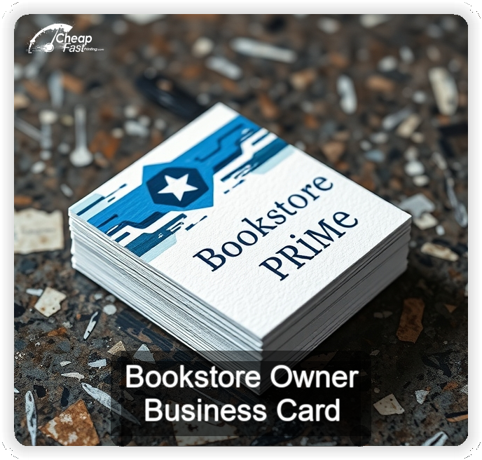 Bookstore Owner business card design sample