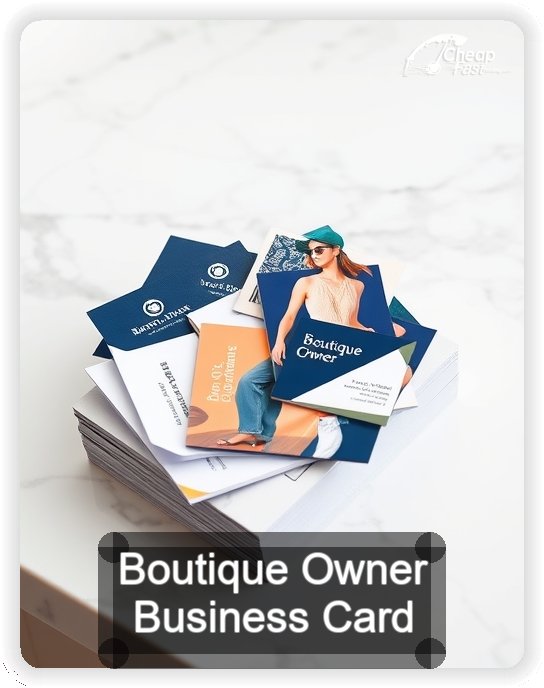 Boutique Owner business card design sample