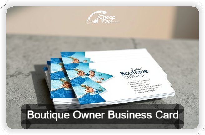 Boutique Owner business card design sample