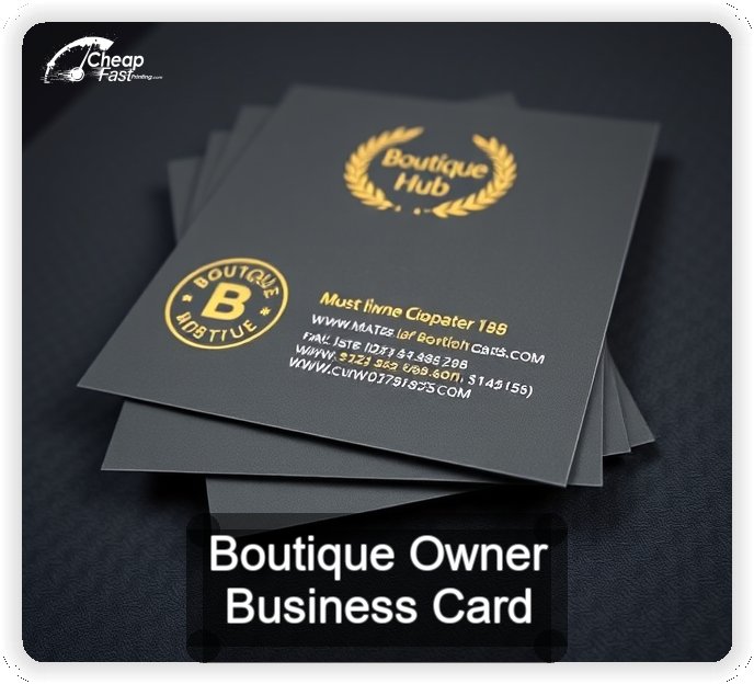 Boutique Owner business card design sample