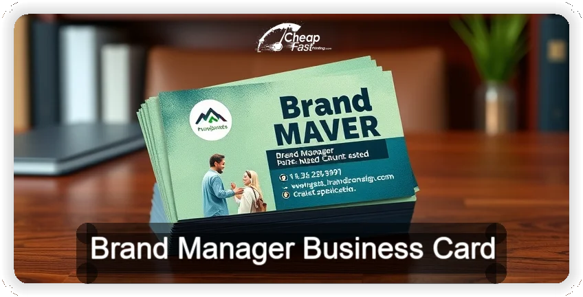 Brand Manager business card design sample