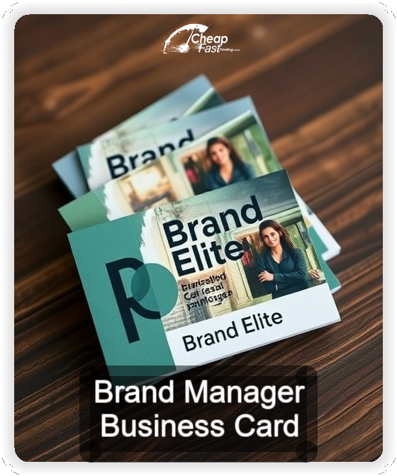 Brand Manager business card design sample