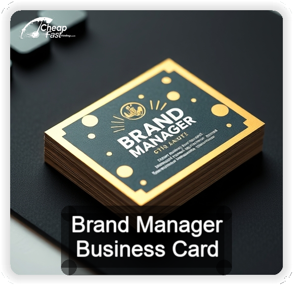 Brand Manager business card design sample