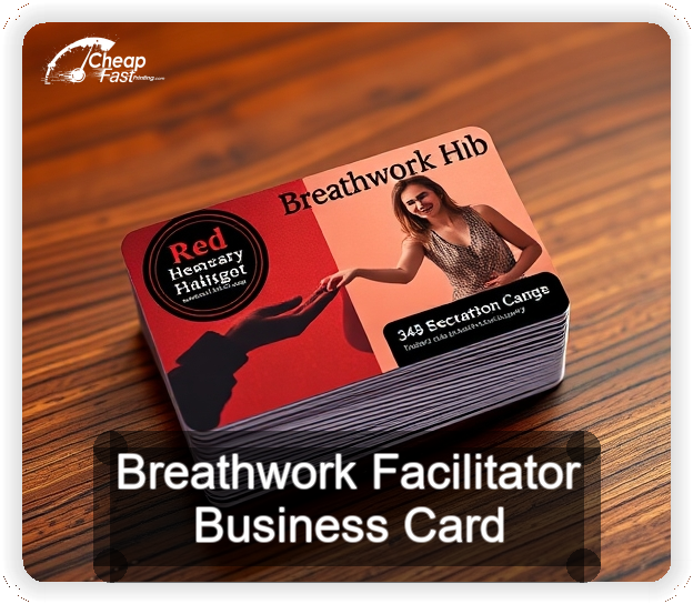 Breathwork Facilitator business card design sample