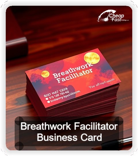 Breathwork Facilitator business card design sample