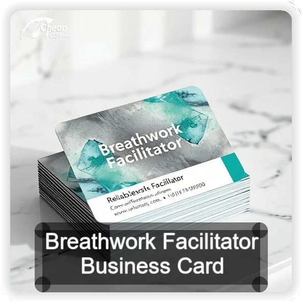 Breathwork Facilitator business card design sample