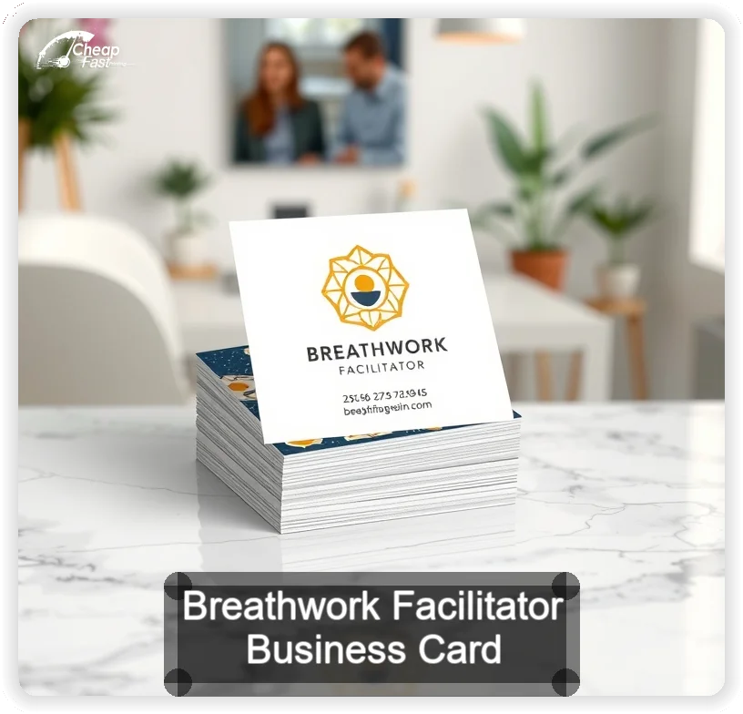 Breathwork Facilitator business card design sample