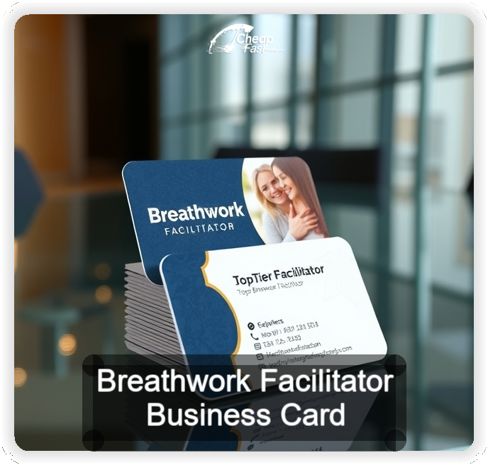 Breathwork Facilitator business card design sample