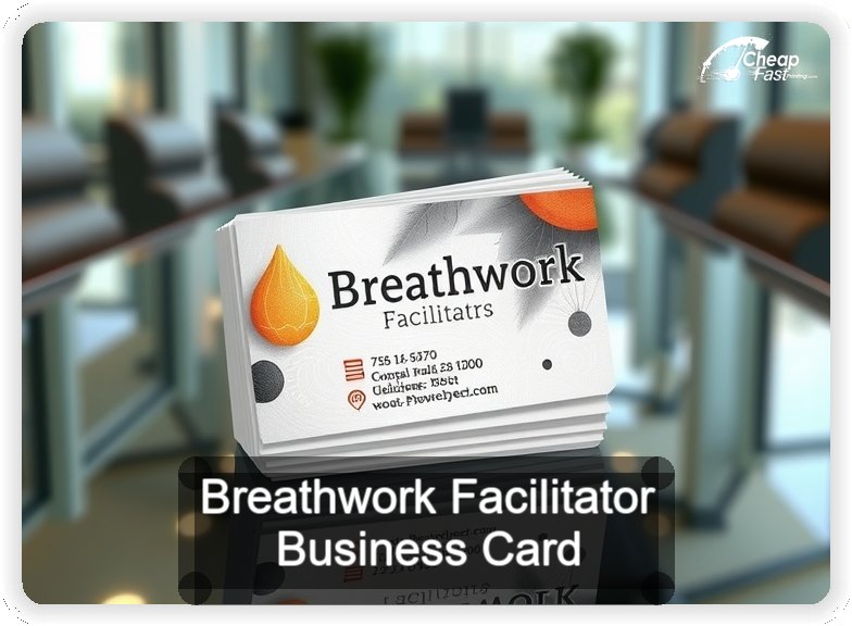 Breathwork Facilitator business card design sample
