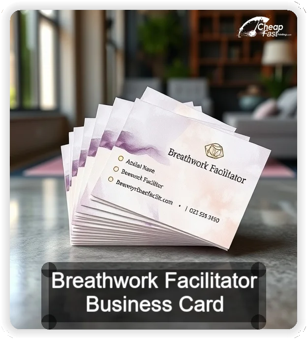 Breathwork Facilitator business card design sample