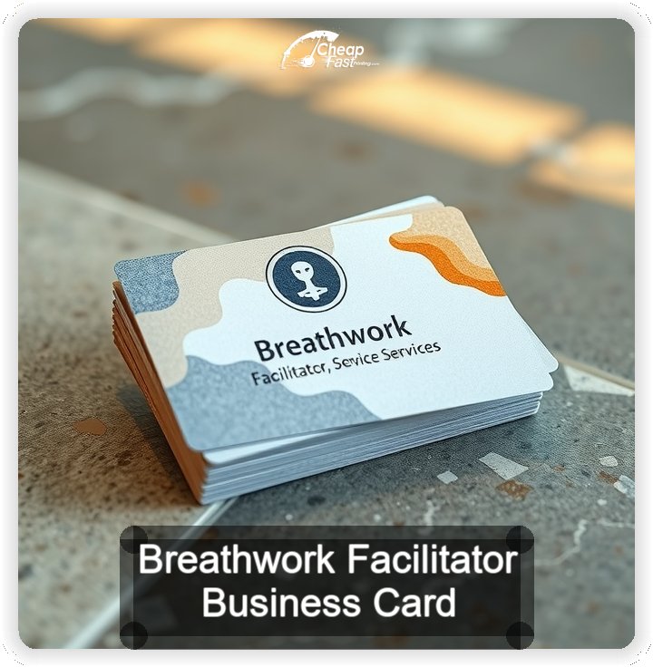 Breathwork Facilitator business card design sample