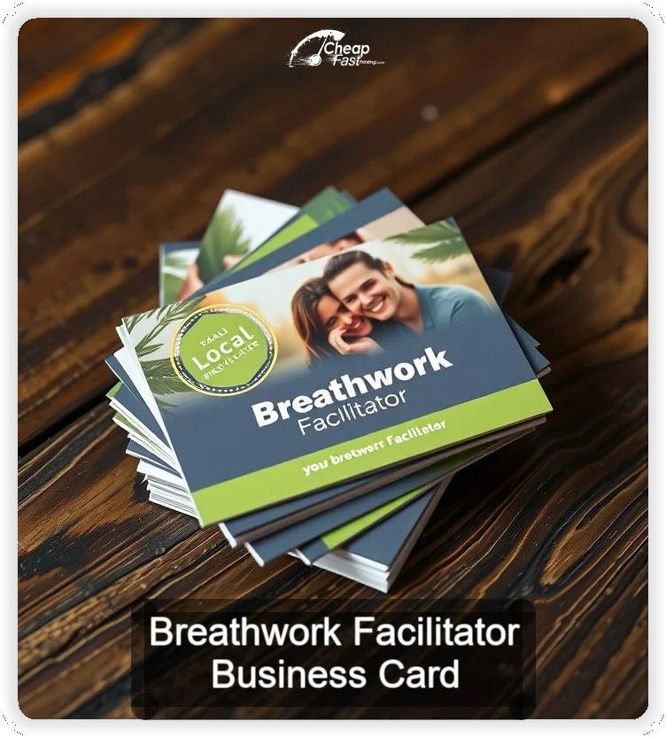 Breathwork Facilitator business card design sample
