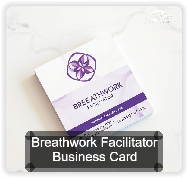 Breathwork Facilitator business card design sample