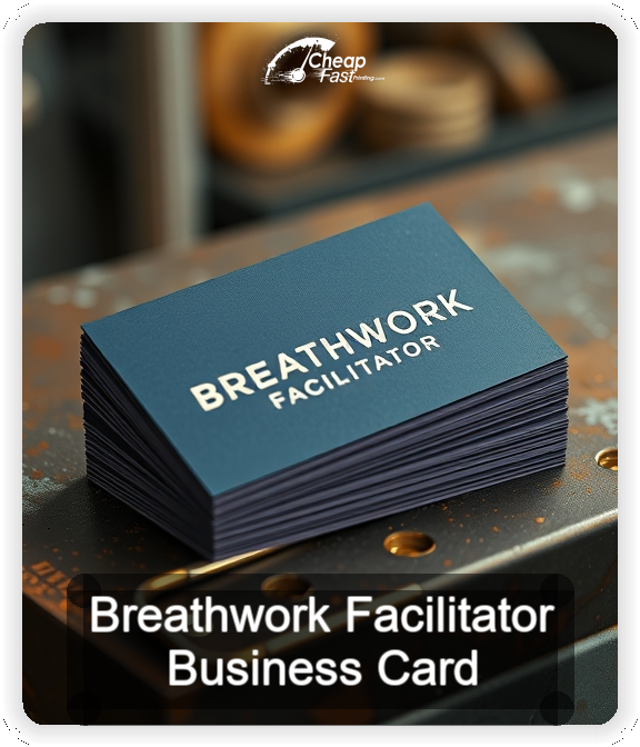 Breathwork Facilitator business card design sample