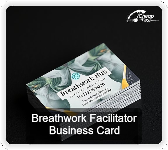 Breathwork Facilitator business card design sample