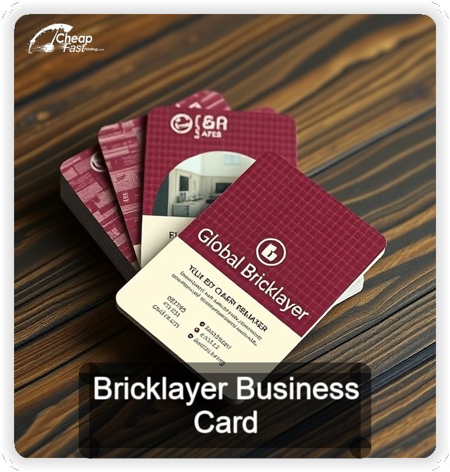 Bricklayer business card design sample