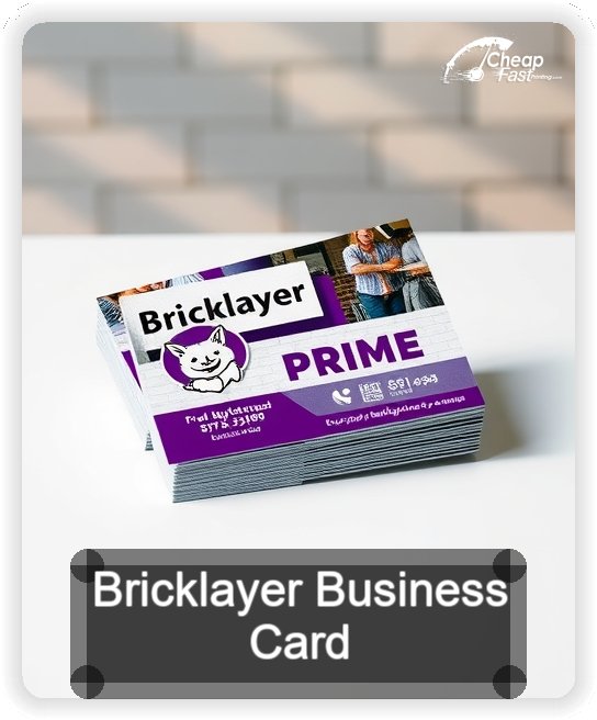 Bricklayer business card design sample