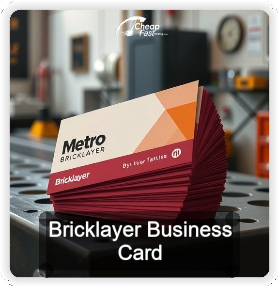 Bricklayer business card design sample
