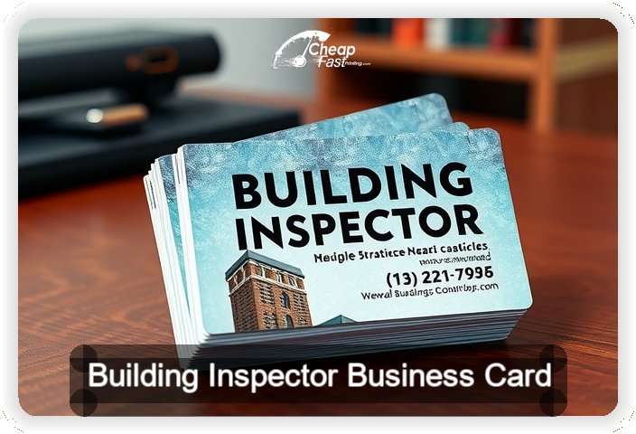 Building Inspector business card design sample
