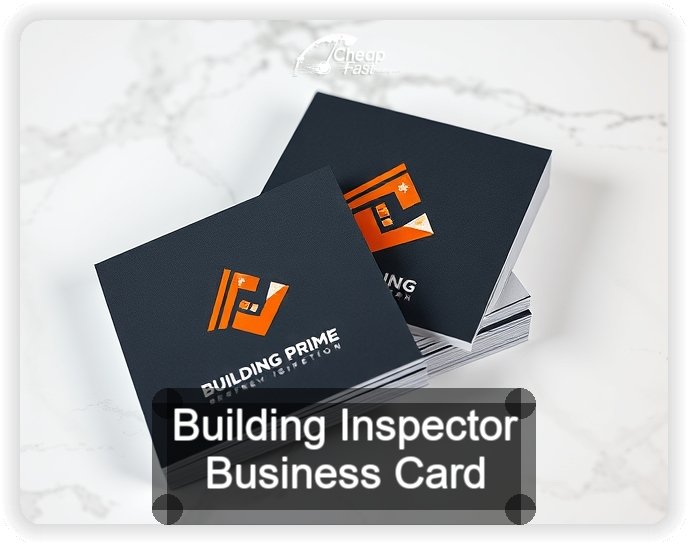 Building Inspector business card design sample