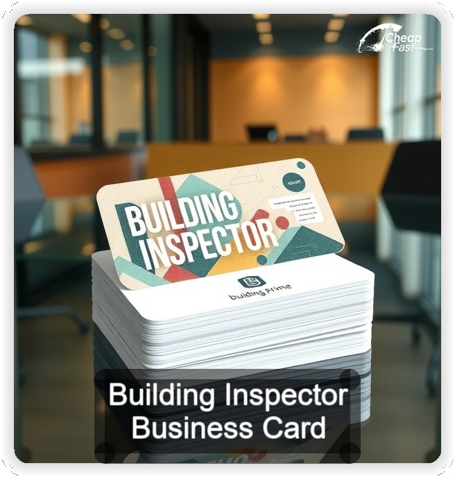 Building Inspector business card design sample