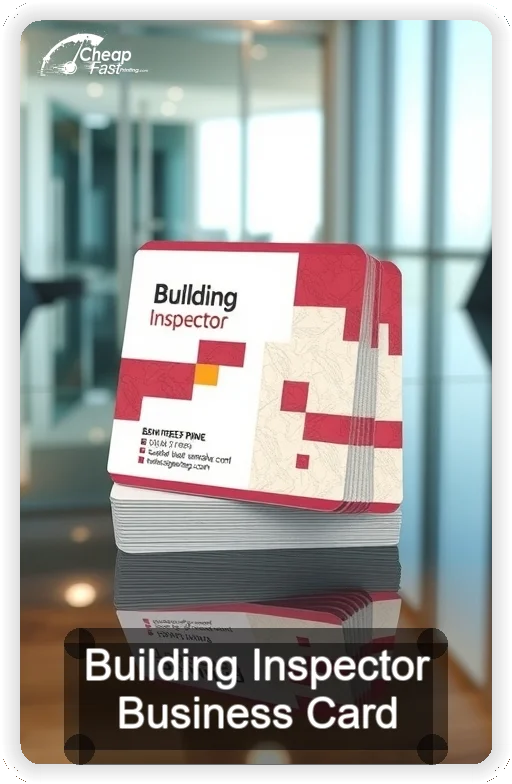 Building Inspector business card design sample