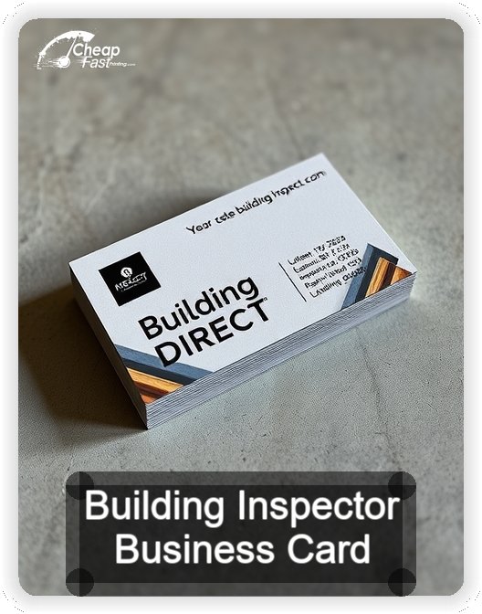 Building Inspector business card design sample