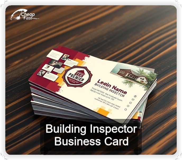 Building Inspector business card design sample