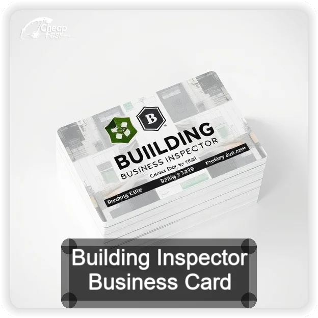 Building Inspector business card design sample