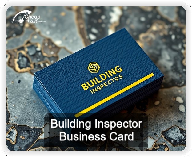 Building Inspector business card design sample