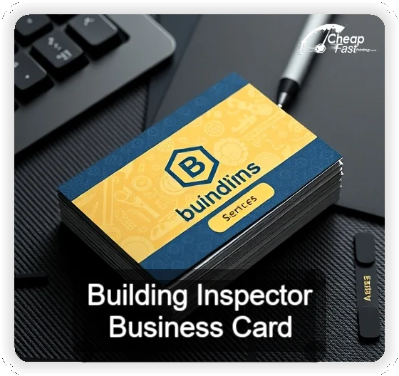 Building Inspector business card design sample