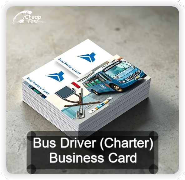 Bus Driver Charter business card design sample