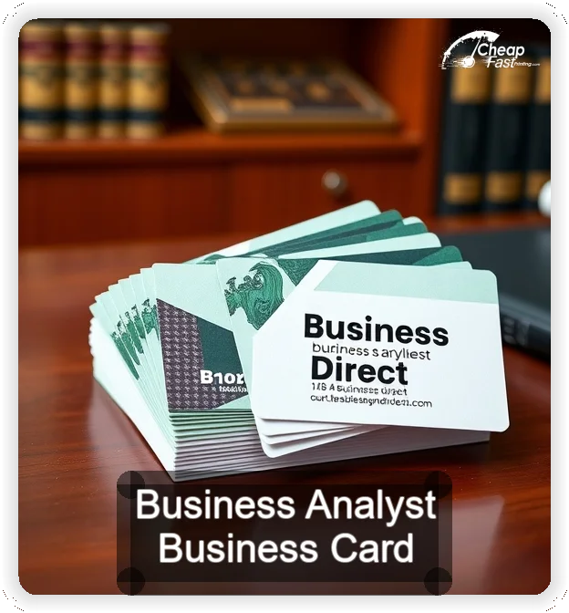 Business Analyst business card design sample