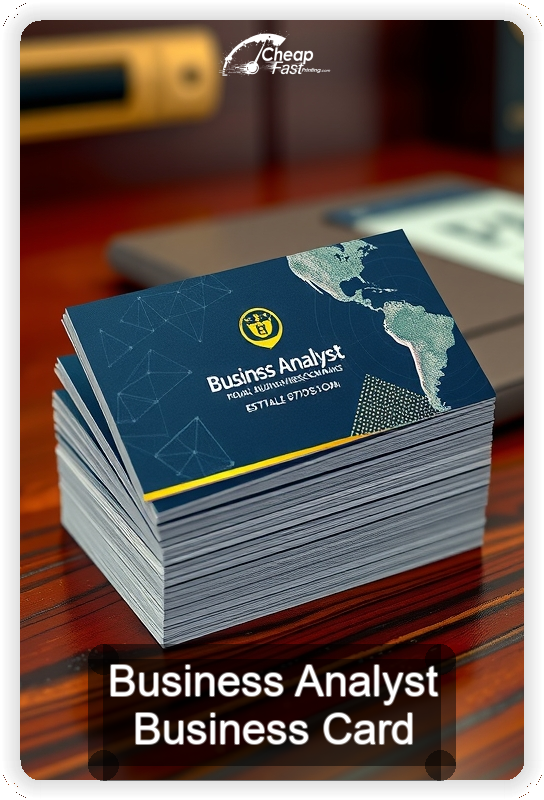 Business Analyst business card design sample