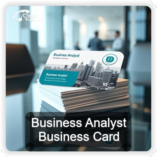 Business Analyst business card design sample